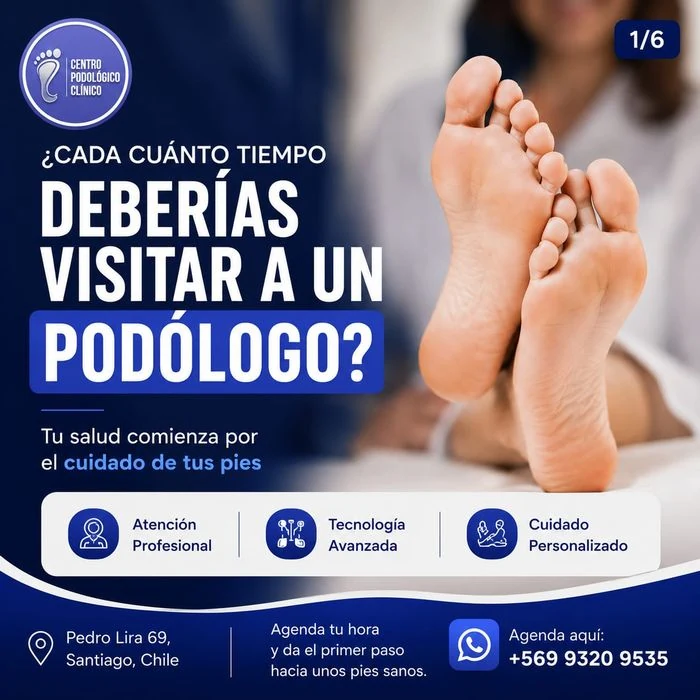 Pieza ¿Cada cuánto debes ir al podólogo?