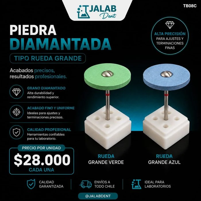 Pieza de piedra diamantada para Jalabdent
