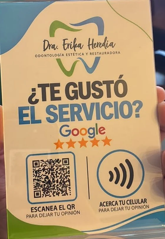 Soporte QR y NFC personalizado, diseño 3