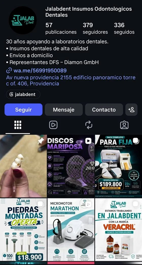 Instagram de Jalabdent